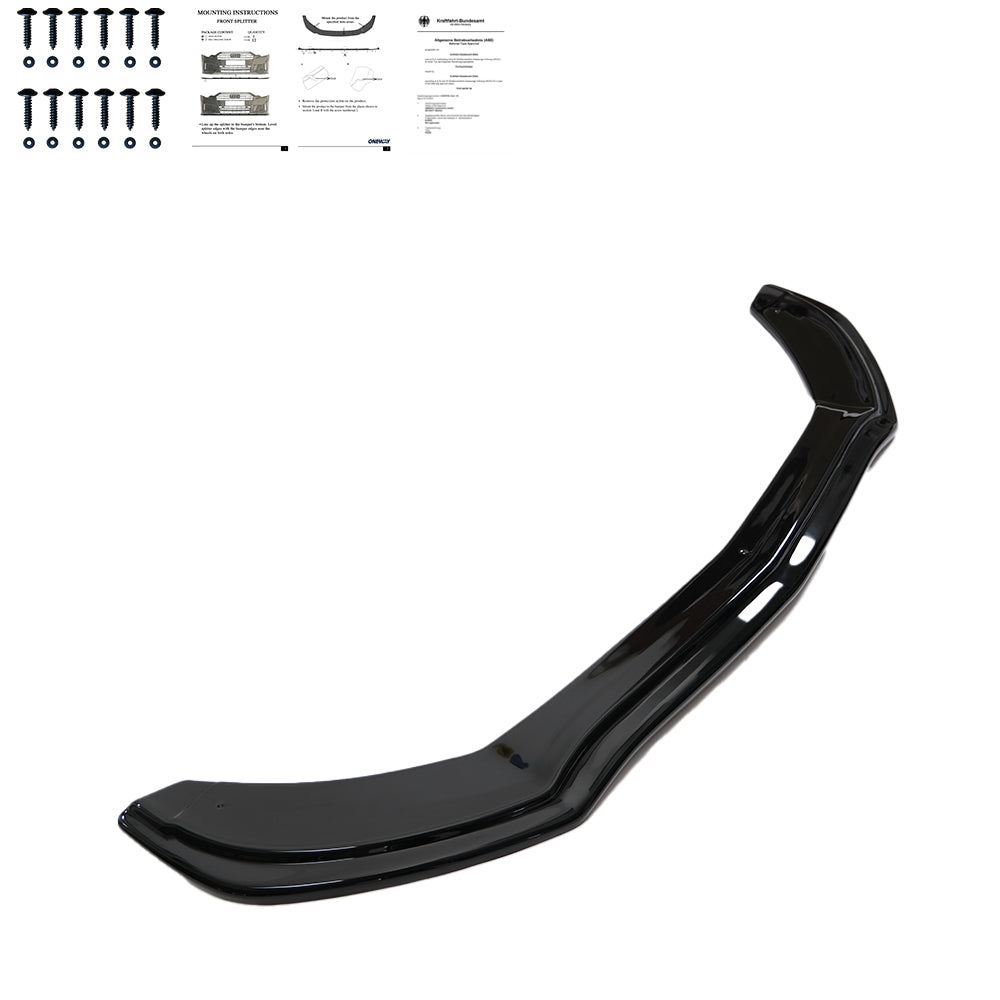 Front Splitter MERCEDES C Class W205 C43 AMG Sedan-Estate 2016-2018 with ABE TÜV - ONEWAY Automotive GmbH
