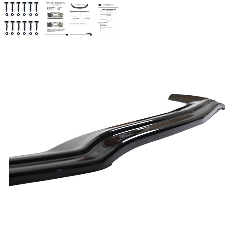 Front Splitter MERCEDES C Class W205 C43 AMG Sedan-Estate 2016-2018 with ABE TÜV - ONEWAY Automotive GmbH