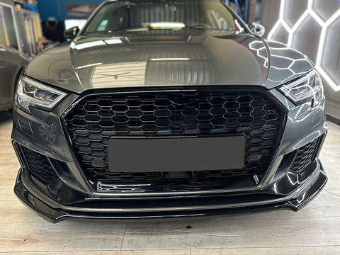 Front Splitter compatible with AUDI RS3 8V Facelift 2017-2020 with ABE TÜV