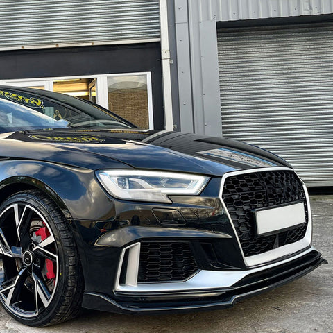 Front Splitter compatible with AUDI RS3 8V Facelift 2017-2020 with ABE TÜV