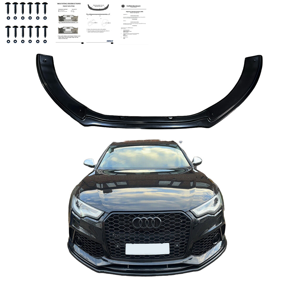 Front Splitter AUDI RS6 C7-C7 Facelift 2013-2017 with ABE TÜV