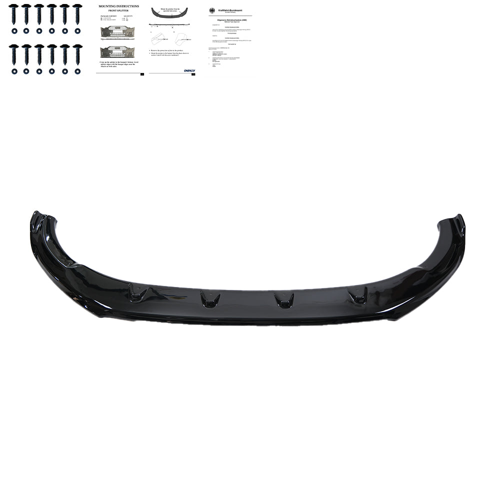 Front Splitter VW Transporter T6 2015-2019 with ABE TÜV - ONEWAY Automotive GmbH
