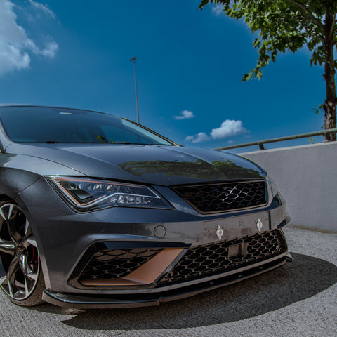 Splitter Delantero Compatible con SEAT León FR / León Cupra MK3 Facelift 2017-2019 con ABE TÜV