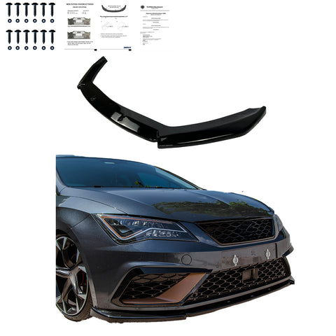 Splitter Delantero Compatible con SEAT León FR / León Cupra MK3 Facelift 2017-2019 con ABE TÜV