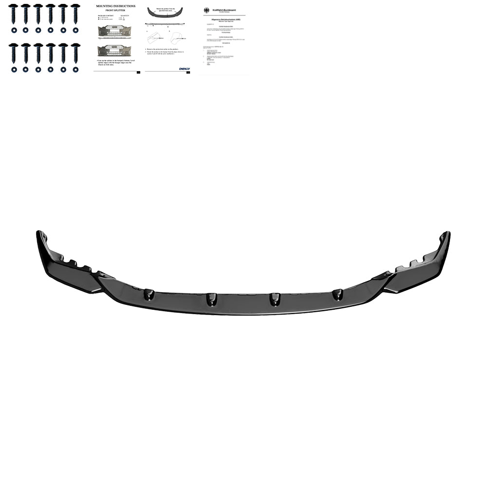 Front Splitter BMW M4 Series G82 / M3 Series G80 2021+ with ABE TÜV - ONEWAY Automotive GmbH