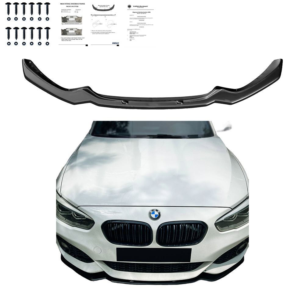 Front Splitter BMW 1 Series F20-F21 M-Power Facelift 2015-2019 with ABE TÜV