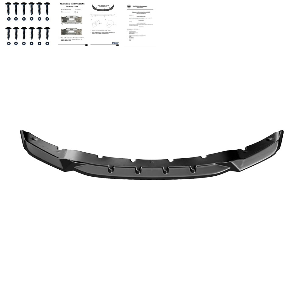 Front Splitter BMW X5 M F85 / X6 M F86 2014-2018 with ABE TÜV