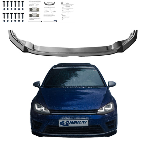 Frontspoiler kompatibel mit VW Golf MK 7 R / R Line 2013-2016 mit ABE TÜV