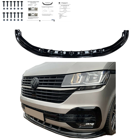 Front Splitter VW Transporter T6.1 2019-2024 v4 with ABE TÜV