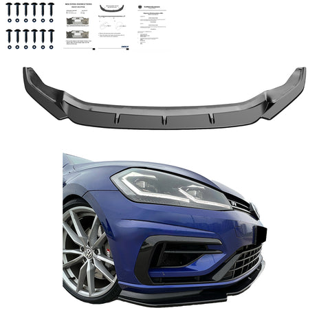 Front Splitter VW Golf MK 7.5 R 2017-2020 Version 3 with ABE TÜV