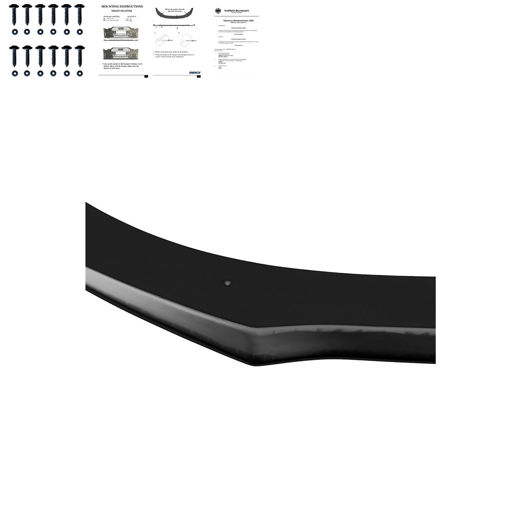Front Splitter AUDI S7 / A7 S-Line C7 FL 2014-2017 with ABE TÜV - ONEWAY Automotive GmbH