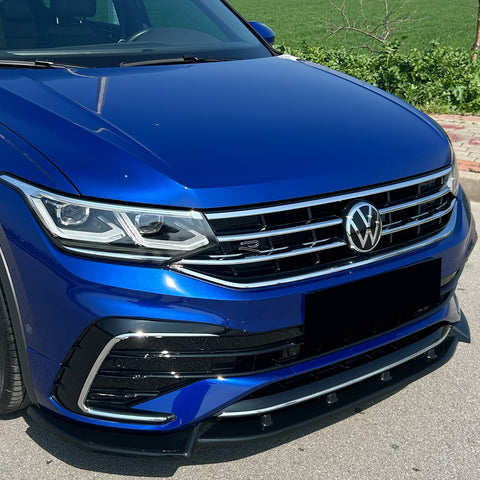 Front Splitter VW Tiguan MK2 R/R-Line Facelift 2020+ with ABE TÜV