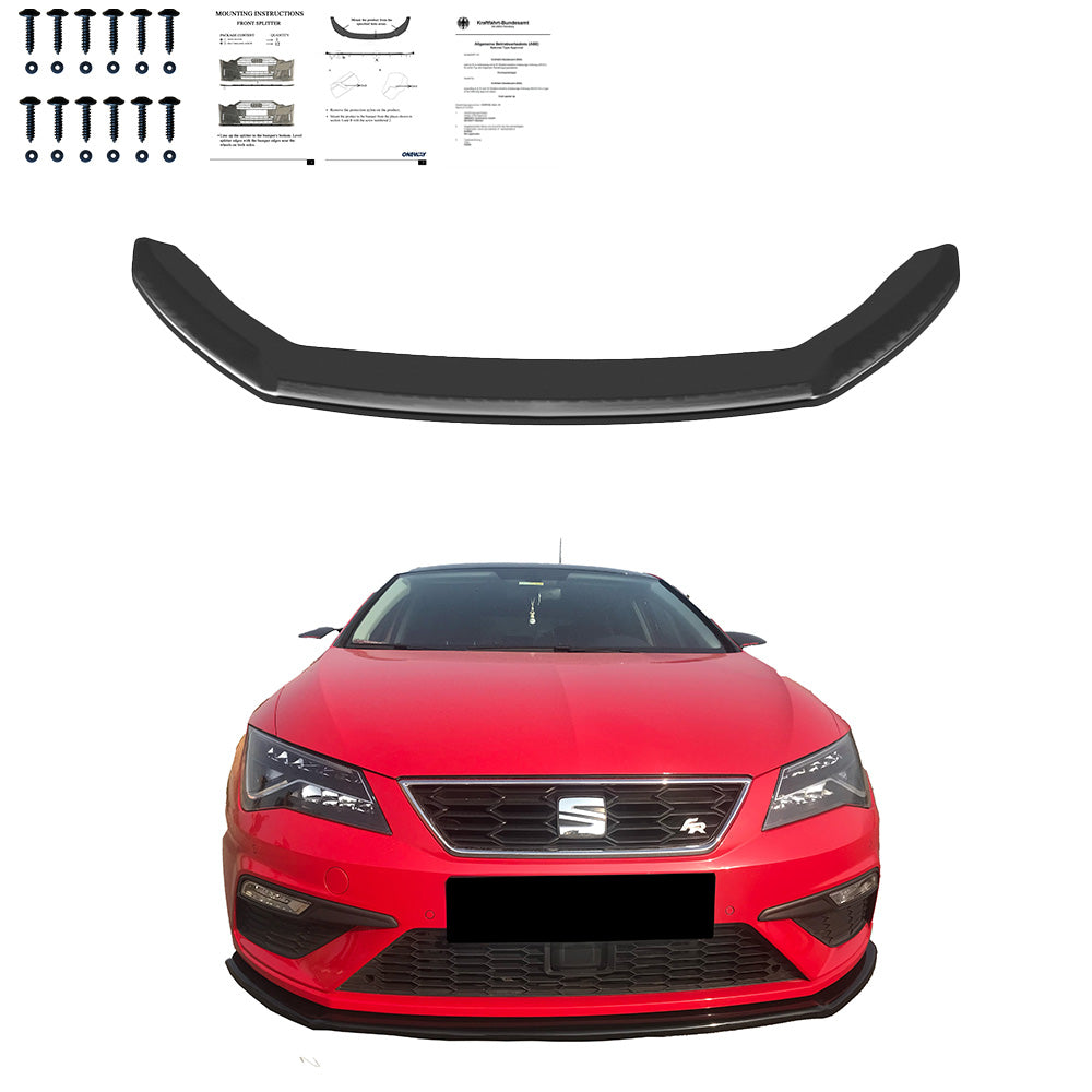 Frontspoiler SEAT Leon FR MK3 Facelift 2017-2019 V2 mit ABE TÜV