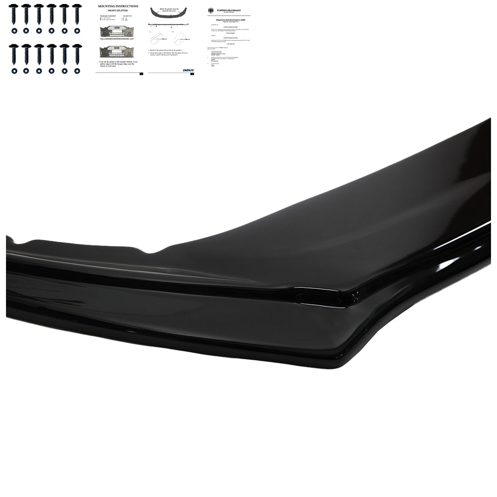 Front Splitter SKODA Superb MK3 Facelift 2019+ with ABE TÜV - ONEWAY Automotive GmbH