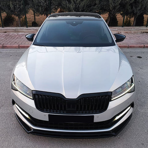 Front Splitter compatible with SKODA Superb MK3 Facelift 2019+ with ABE TÜV