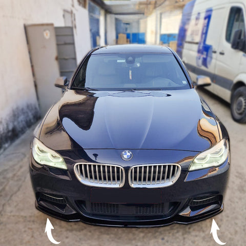 FRONT SPLITTER V.2 for BMW 5 F10/F11 MPACK Gloss Black, Our Offer \ BMW \  Seria 5 \ F10- F11 [2010-2017] BMW \ Seria 5 \ F10- F11