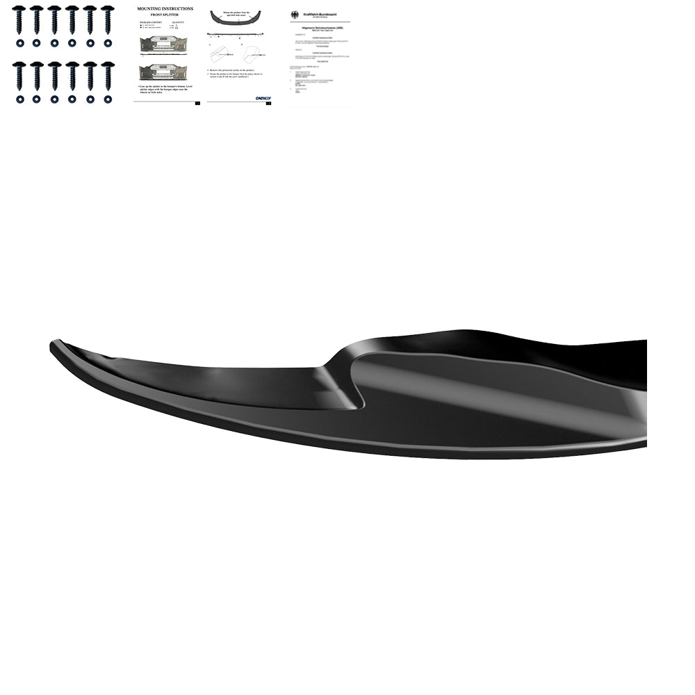 Front Splitter BMW M3 E92 Coupe / E93 Convertible 2007-2013 v2 with ABE TÜV - ONEWAY Automotive GmbH
