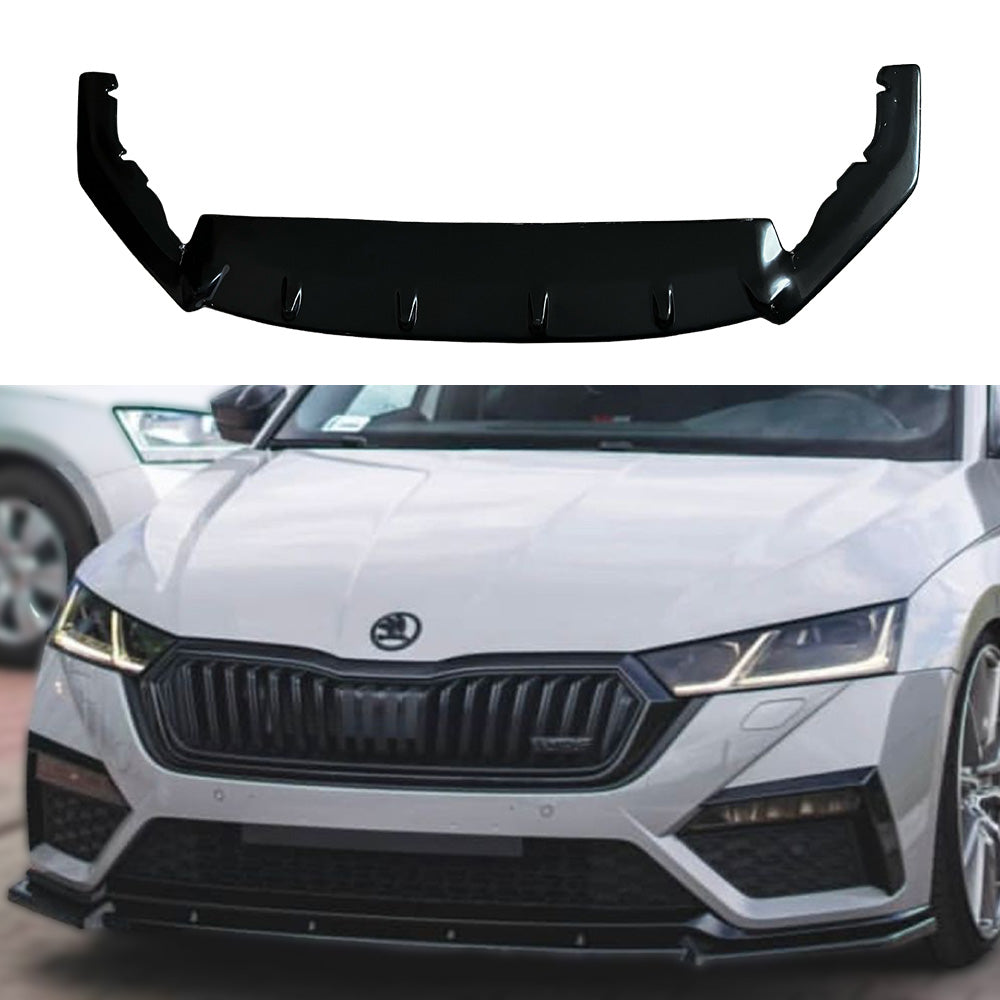 Front Splitter SKODA Octavia RS MK4 2020+ with ABE TÜV