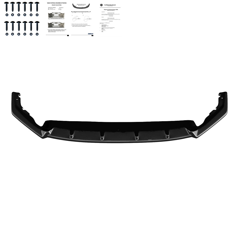 Front Splitter SKODA Octavia RS MK4 2020+ with ABE TÜV - ONEWAY Automotive GmbH