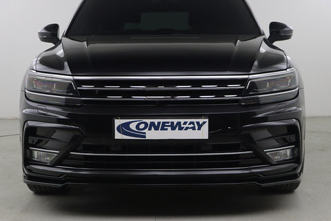 Front Splitter compatible with VOLKSWAGEN VW Tiguan MK2 R-Line 2015-2020 with ABE TÜV