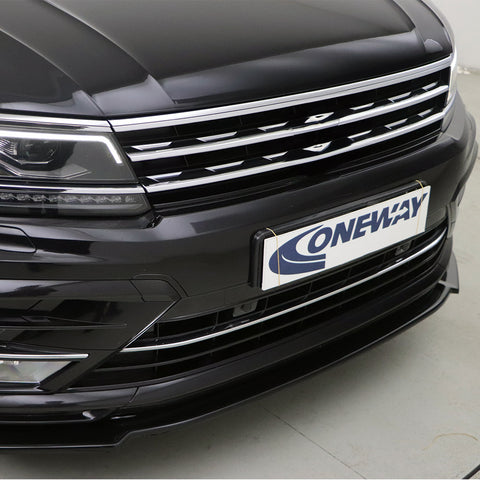 Front Splitter compatible with VOLKSWAGEN VW Tiguan MK2 R-Line 2015-2020 with ABE TÜV
