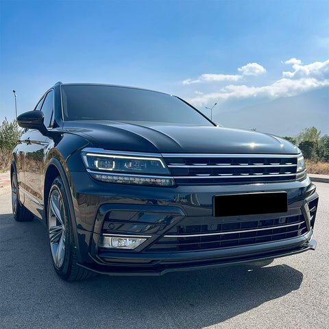 Front Splitter compatible with VOLKSWAGEN VW Tiguan MK2 R-Line 2015-2020 with ABE TÜV