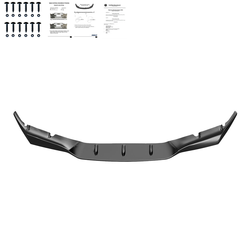 Front Splitter BMW M5 Series F90 Prefacelift 2018-2020 with ABE TÜV - ONEWAY Automotive GmbH