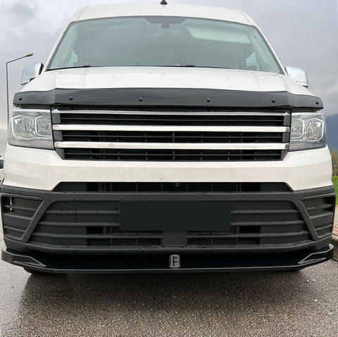 Front Splitter compatible with VOLKSWAGEN VW Crafter MK2 2017+  / MAN TGE MK1 Prefacelift 2017+ Version 2 with ABE TÜV