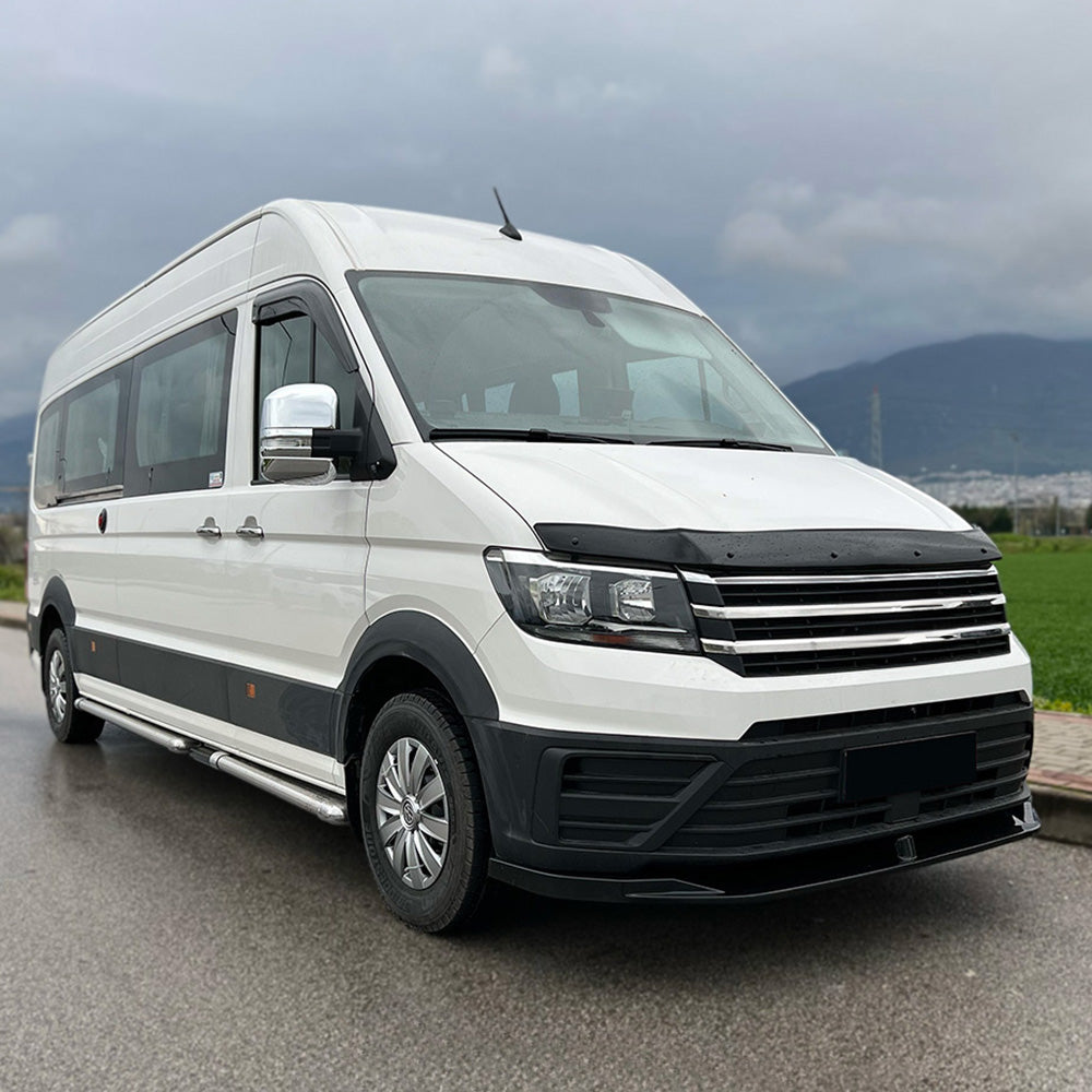 Front Splitter compatible with VOLKSWAGEN VW Crafter MK2 2017+  / MAN TGE MK1 Prefacelift 2017+ Version 2 with ABE TÜV