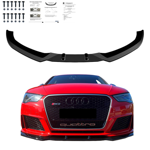 Front Splitter AUDI RS3 8V Sportback 2015-2016 with ABE TÜV