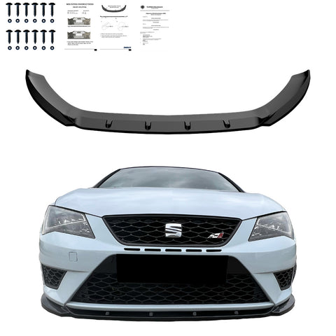 Front Splitter SEAT Leon FR MK3 2012-2016 Version 2 with ABE TÜV