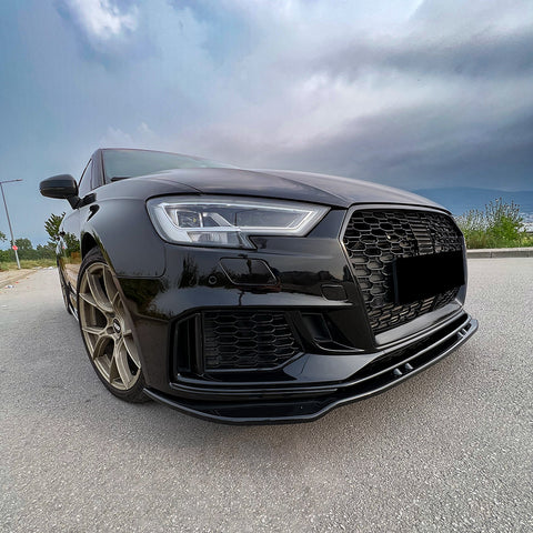 Front Splitter compatible with AUDI RS3 8V Facelift Sportback 2017-2019 Version 3 with ABE TÜV