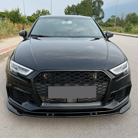 Front Splitter compatible with AUDI RS3 8V Facelift Sportback 2017-2019 Version 3 with ABE TÜV