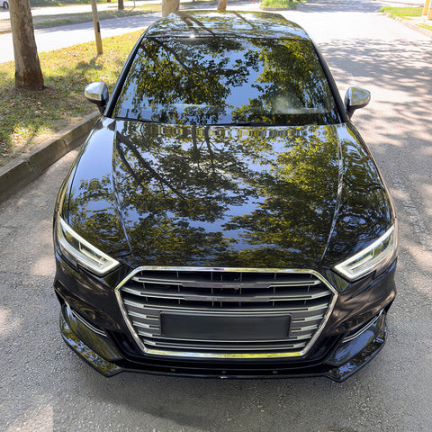 Front Splitter compatible with AUDI S3 Sportback 8V Facelift 2016-2019 with ABE TÜV
