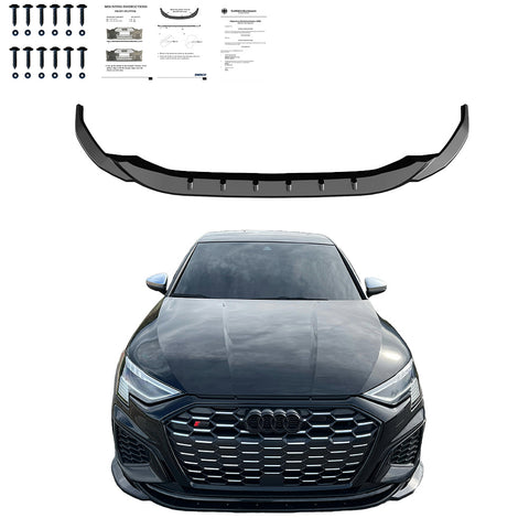 Front Splitter AUDI A3 S-Line / S3 8Y 2020+ v2 with ABE TÜV