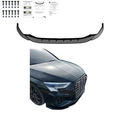 Frontspoiler kompatibel mit AUDI A3 S-Line / S3 8Y ( Limousine / Sportback ) 2020-2024 v2 mit ABE TÜV