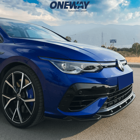 VW VOLKSWAGEN Golf MK 8 R 2020+ Front Splitter Gloss Black - ONEWAY Automotive GmbH