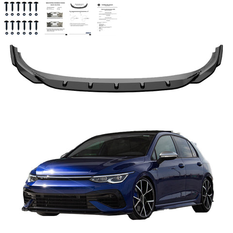 Frontspoiler kompatibel mit VW Golf MK 8 R 2020-2024 mit ABE TÜV