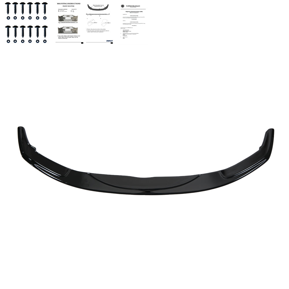 Front Splitter BMW 5 Series F10/F11 M-Pack 2011-2016 Version 3 with ABE TÜV