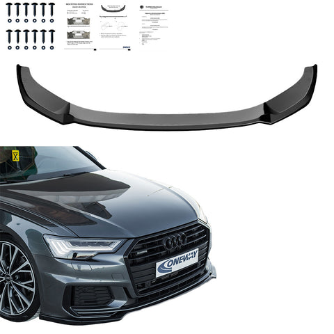 Front Splitter AUDI A6 S-Line / S6 C8 (Sedan-Avant) 2019+ with ABE TÜV