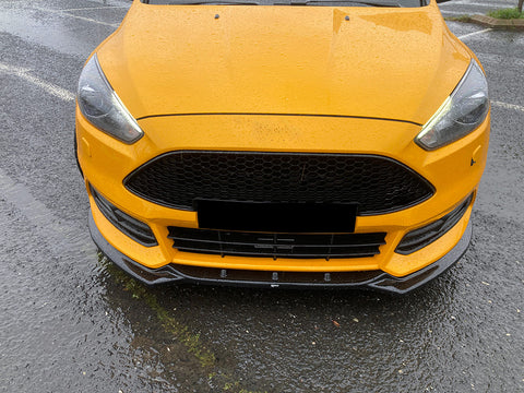 Splitter Delantero Compatible con FORD Focus ST Mk3 Facelift 2015-2018 con ABE TÜV