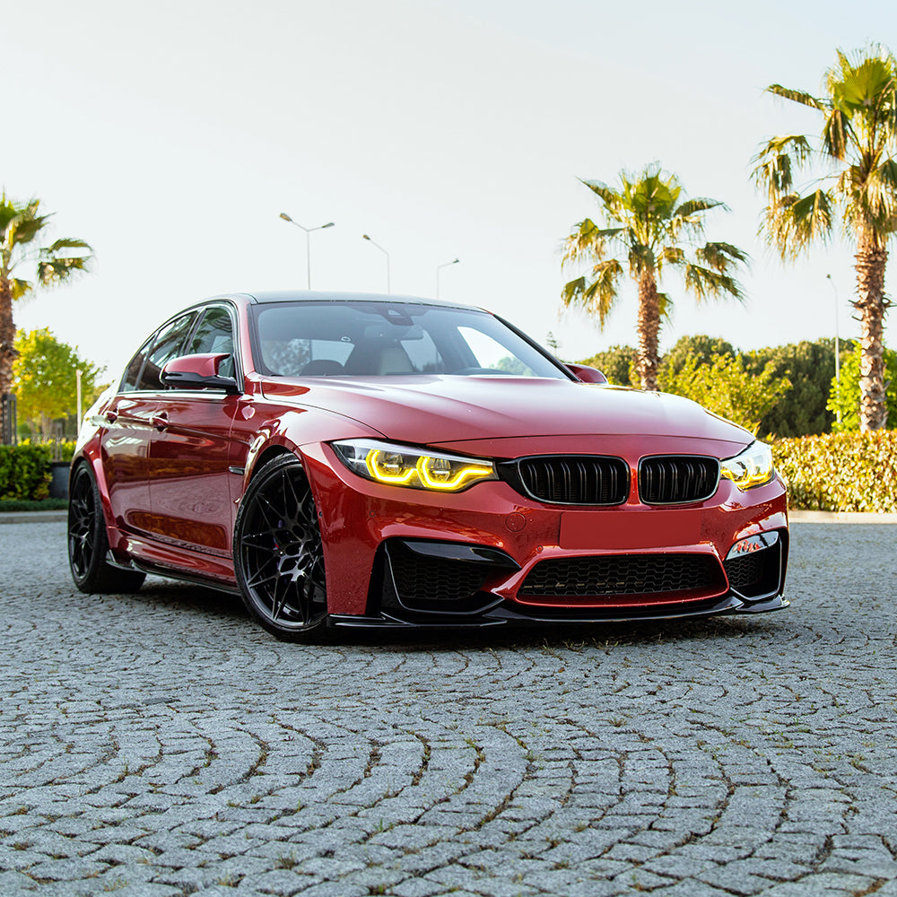Frontspoiler kompatibel mit BMW M4 F82 / M3 F80 2014-2021 mit Frontflaps