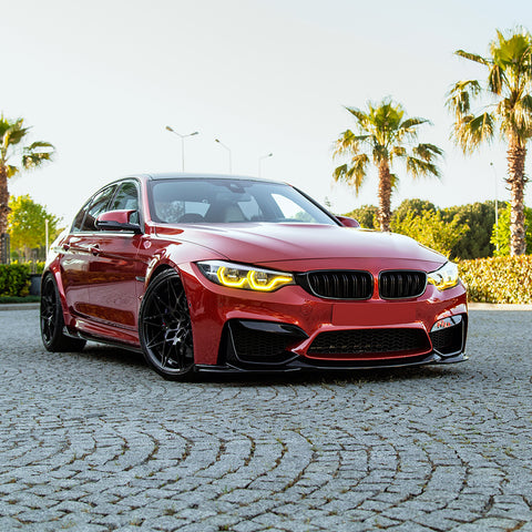 Frontspoiler kompatibel mit BMW M4 F82 / M3 F80 2014-2021 mit Frontflaps