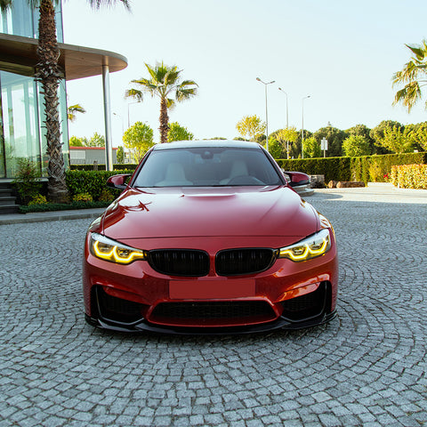 Frontspoiler kompatibel mit BMW M4 F82 / M3 F80 2014-2021 mit Frontflaps