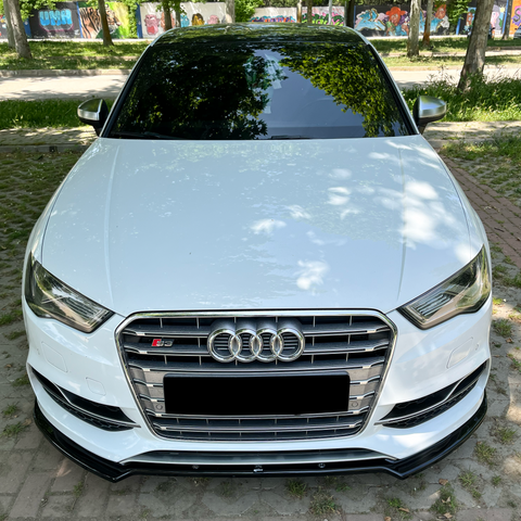 Front Splitter AUDI S3 8V (Sedan / Cabrio) 2013-2016 v2 with ABE TÜV