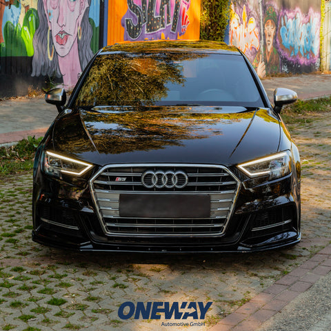 Front Splitter AUDI S3 Sportback 8V Facelift 2016-2019 v2 with ABE TÜV