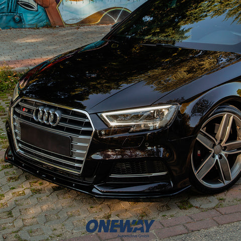 Front Splitter AUDI S3 Sportback 8V Facelift 2016-2019 v2 with ABE TÜV