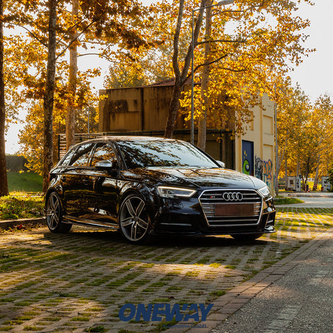 Front Splitter AUDI S3 Sportback 8V Facelift 2016-2019 v2 with ABE TÜV