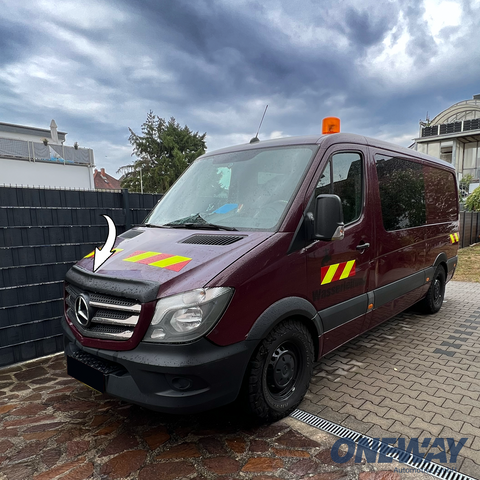 MERCEDES Sprinter W906 Facelift 2014-2018 Bonnet Protector v2 - ONEWAY Automotive GmbH