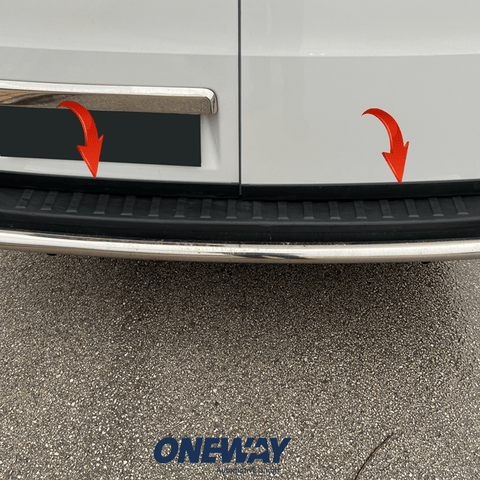 VW VOLKSWAGEN Crafter MK2 / MAN TGE MK1 Prefacelift 2017+ Rear Bumper Protector - ONEWAY Automotive GmbH